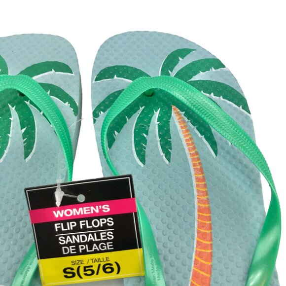 Flip Flops Fun in the Sun Small NEW Women's Beach Pool Camping Casual Summer - Picture 2 of 7